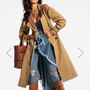Cold Shoulder trench coat
